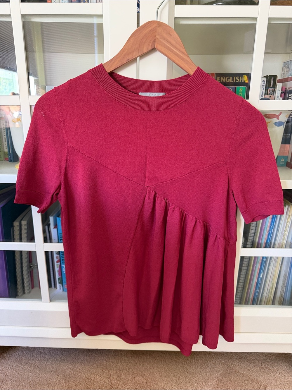 COS top with draped panel
